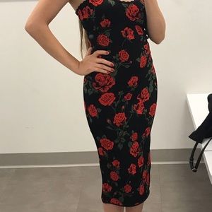 BCBGMAXAZRIA XXS Floral Bodycon Dress
